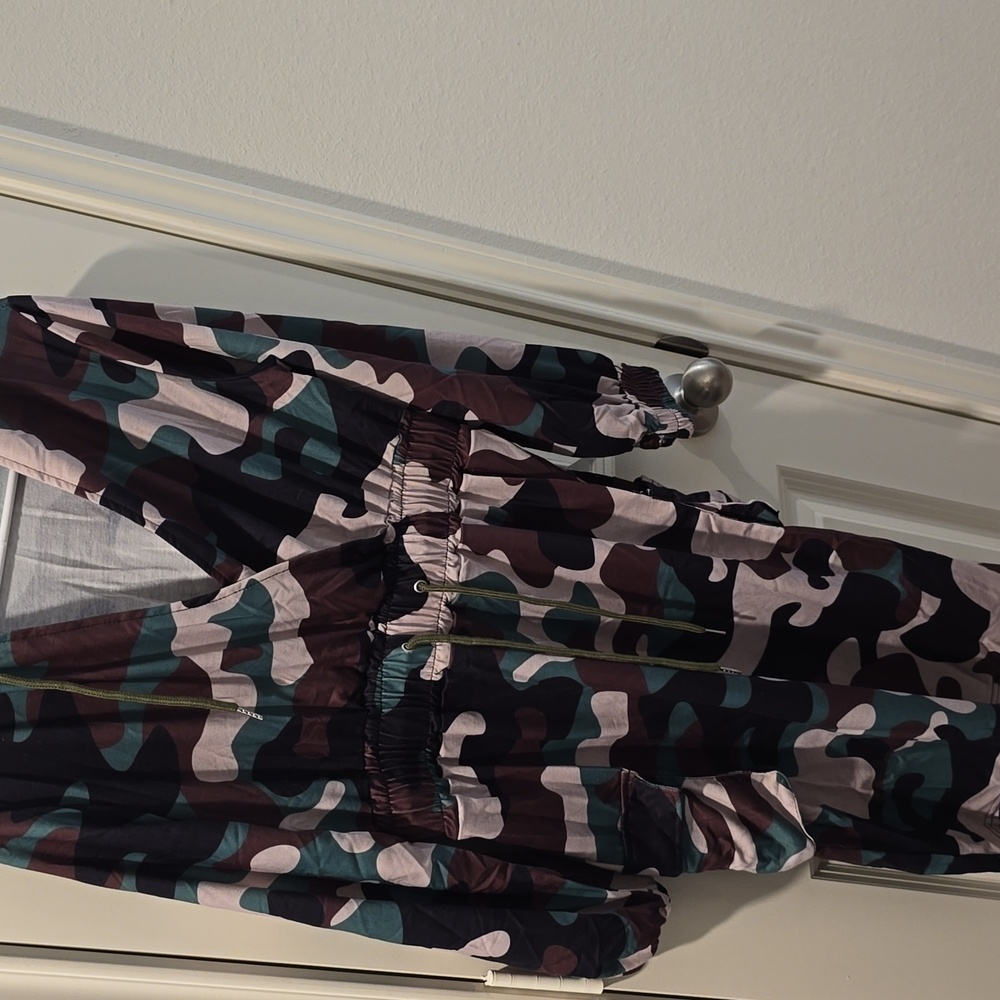Camouflage Print Hoodie Mini Dress - Picture 2 of 6
